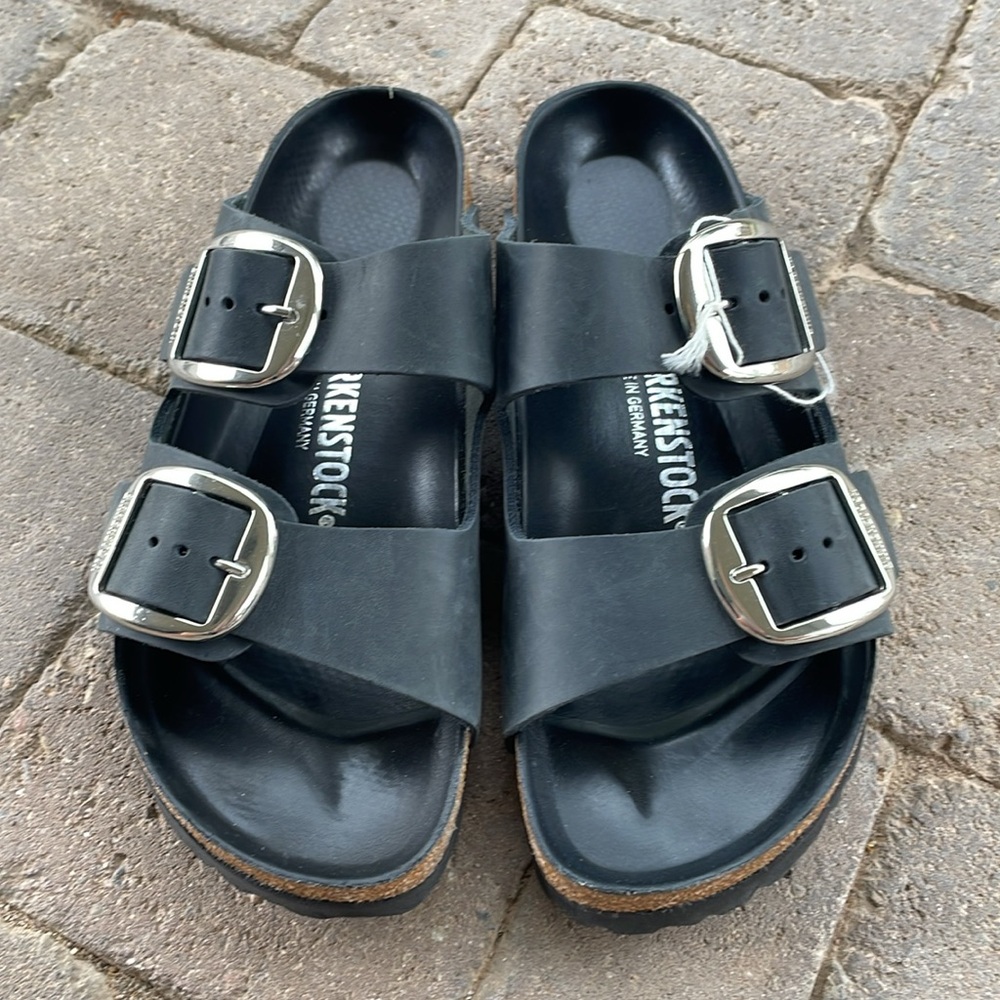 Birkenstock Black Double Buckle Sandals